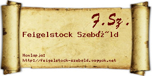Feigelstock Szebáld névjegykártya